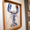 Croquis de homard réalisé par l'artiste peintre Anaïs Colin