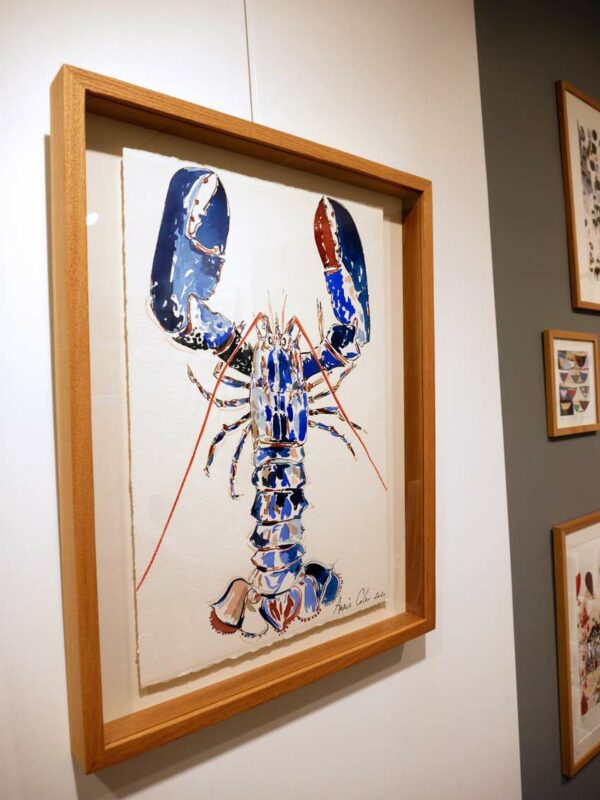 Croquis de homard réalisé par l'artiste peintre Anaïs Colin