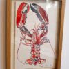 Croquis de homard réalisé par l'artiste peintre Anaïs Colin