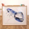 Croquis de homard réalisé par l'artiste peintre Anaïs Colin